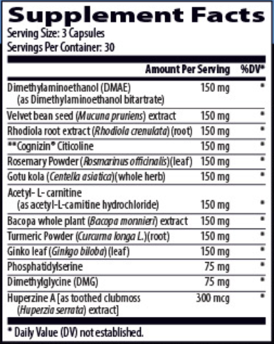 Brain C-13 Supplement Fact